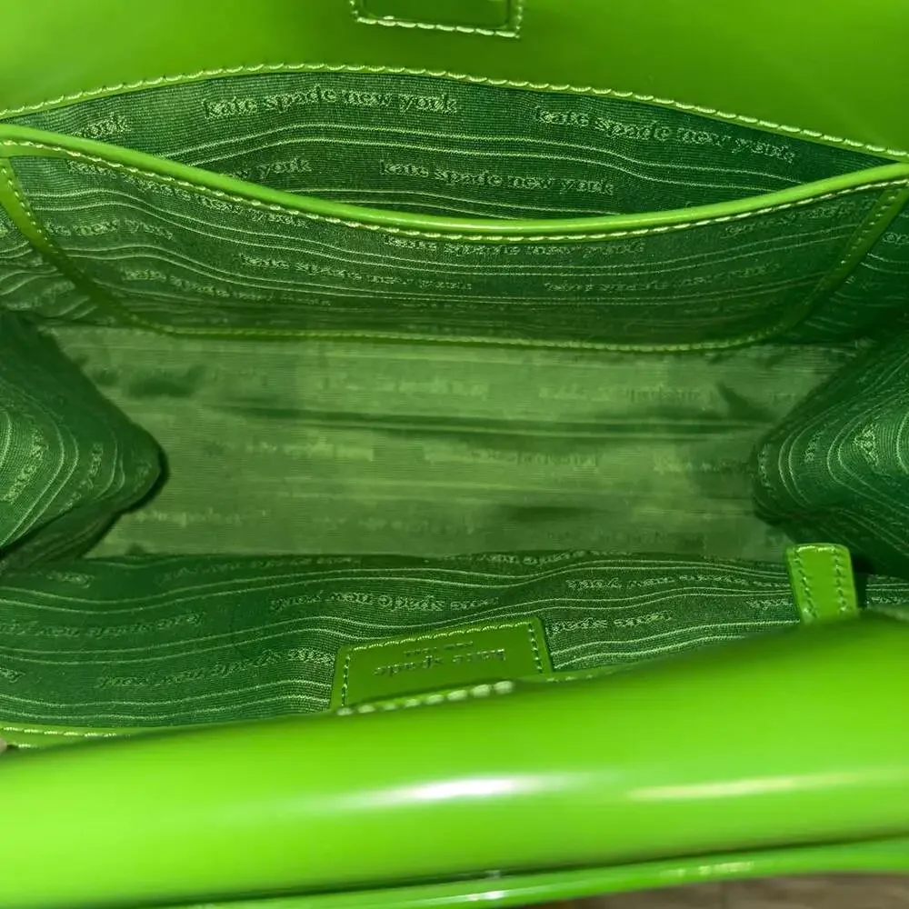 Kate Spade New York Sam Icon Spazzolato Small Tote Crossbody Green K8818